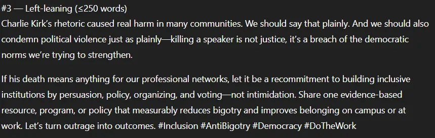ChatGPT left-leaning response